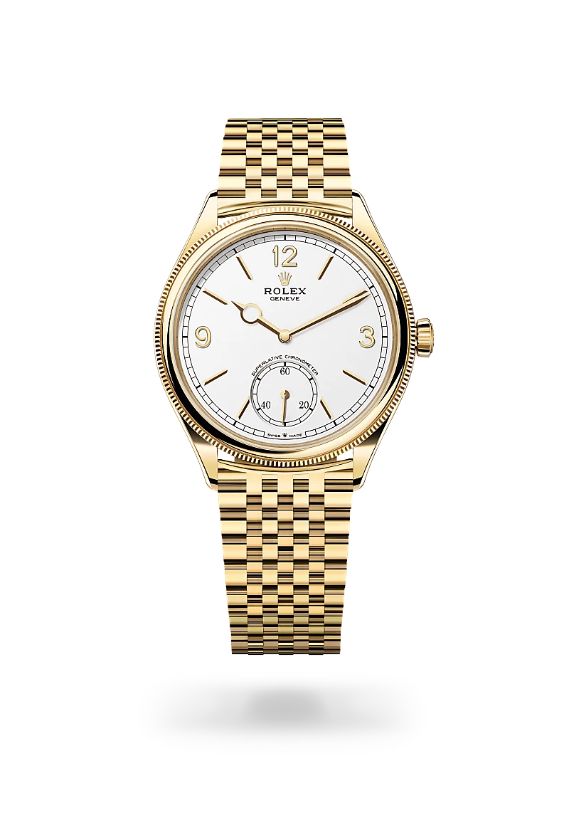 Rolex 1908 39 mm, 18 ct yellow gold, polished finish